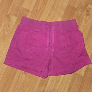3/$10 Girls Arizona Jean Co Sz 16 Regular Pull On Shorts Fuschia